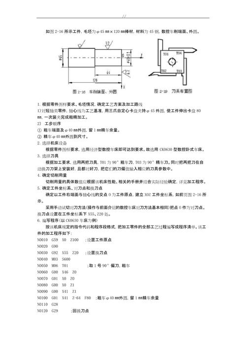 數控車床編程實例帶圖，數控車床編程實例帶圖切槽和螺紋